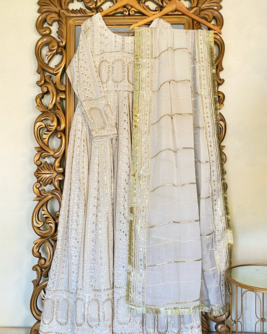 Shades of White-Chikankari Edit